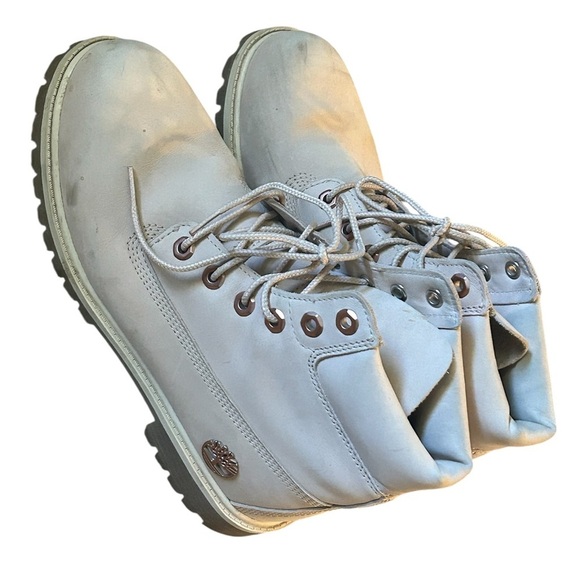 Timberland Women's Blush Leather Combat Boots - Picture 2 of 9